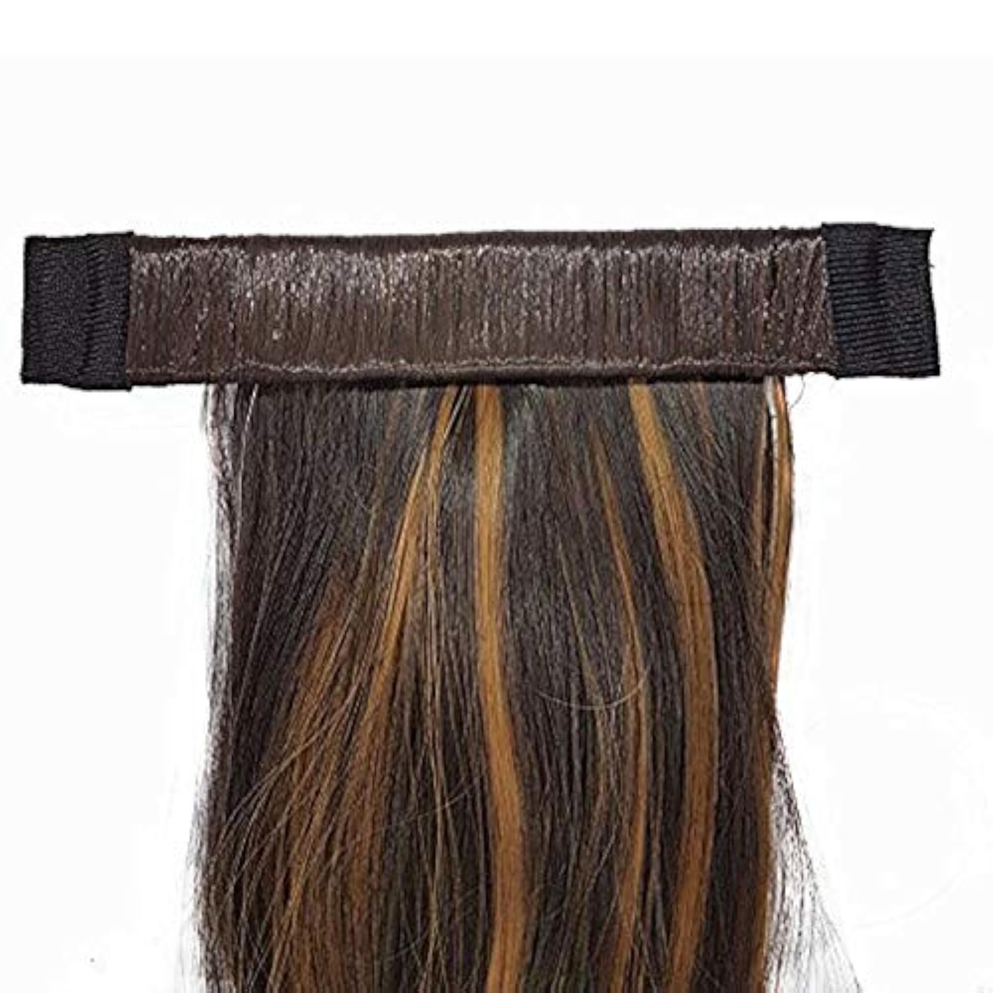 Around Wrap Ponytail Hair Extensions for Girls and Women, Brown